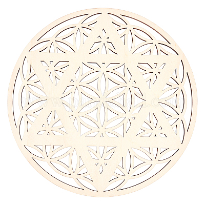 Деревянный коврик для чашки с лазерной резкой WOOD-WH0015-25-1