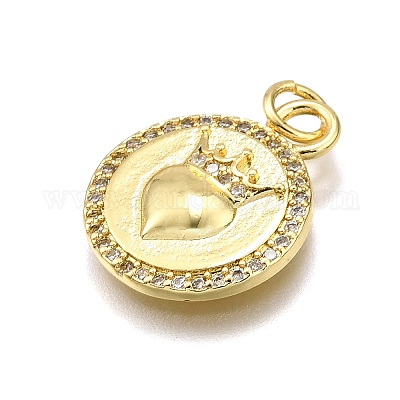 Стойки обшивки латунь микро проложить Циркон подвеску KK-K401-82G-1