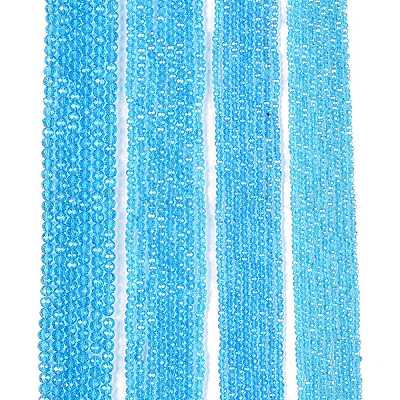 Стеклянные бусины с гальваническим покрытием  EGLA-A044-T2mm-A08-1