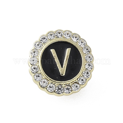 Эмалированные булавки с буквами JEWB-S042-03V-G-1