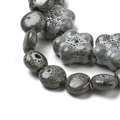 Фарфора ручной работы бисер нитей&nbsp;PORC-B002-19F-1