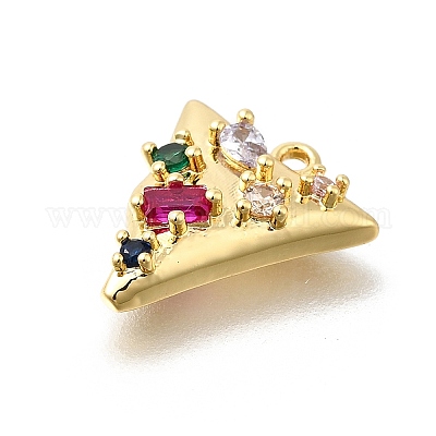 Латунные микро проложить кубического циркония подвески KK-U061-05G-01-1