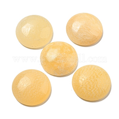 Природные желтые нефрита кабошоны G-C115-02A-31-1