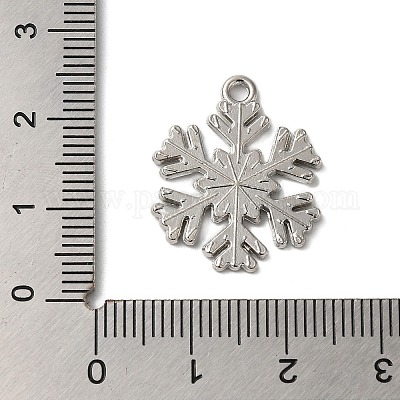 Подвески из сплава с эмалью на зимнюю тематику ENAM-M002-05S-P-1