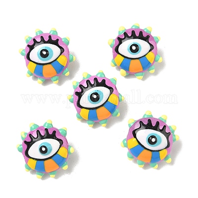 Выпечка окрашенные стеклянные бусины LAMP-D004-04E-1