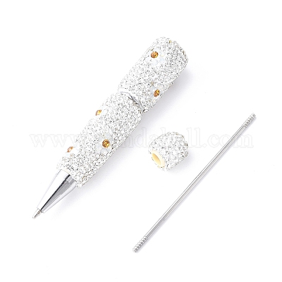 Ручка из сплава с бусинами AJEW-A066-02D-1