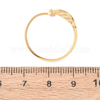 Открытые кольца манжеты из нержавеющей стали 304 RJEW-D337-01D-G-1