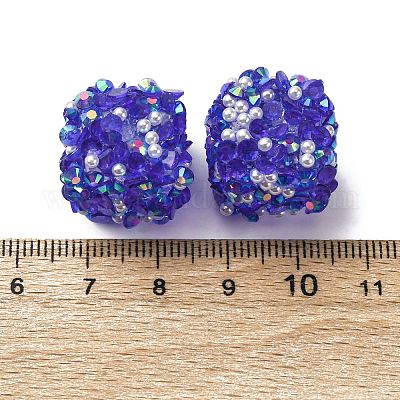 Бусины со стразами из смолы OACR-U009-01E-1