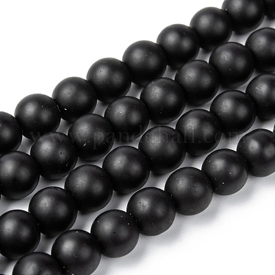 Непрозрачное стекло бисер нитей G-R345-8mm-38-1-1