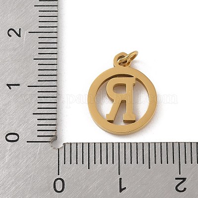 Подвески из нержавеющей стали 304 с соединительным кольцом STAS-R001-02G-R-1