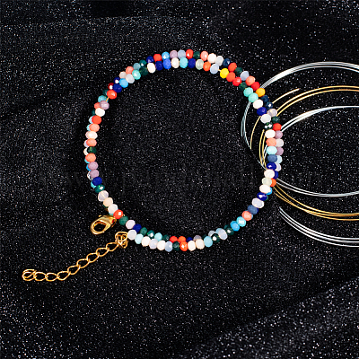 BENECREAT 500 Loop Silver Jewelry Memory Beading Wire Bangle Bracelet Wire  for Bracelet DIY Jewelry Making - 22 Gauge 60mm 