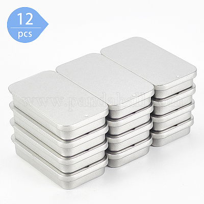 Пустая коробка из белой жести CON-WH0076-74S-1