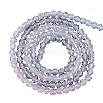 Chapelets de perles en verre transparente  &nbsp;GLAA-N041-010-06-1
