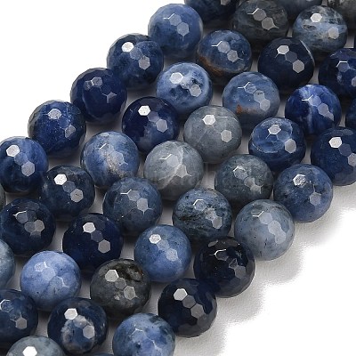 Природный содалит бисер нитей&nbsp;G-C280-B02-10mm-1