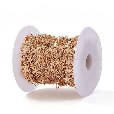 Латунные бисерные цепочки ручной работы CHC-S002-02G-1