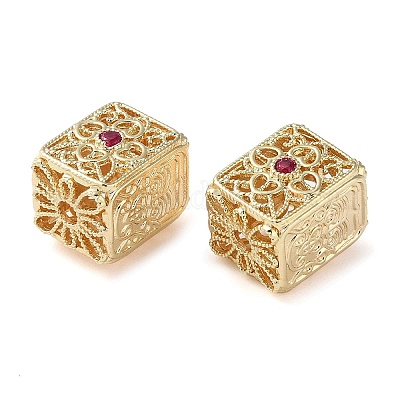 Покрытие стойки латунь с фианитами KK-M269-18G-1