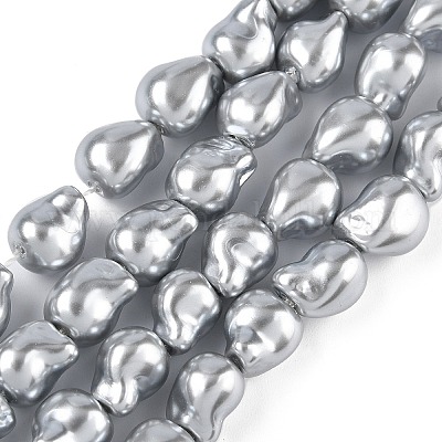 Гальванические стеклянные бусины GLAA-Z013-01C-01-1