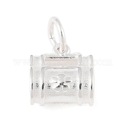 925 подвеска в форме полого мешочка из стерлингового серебра с соединительными кольцами STER-R013-13S-1