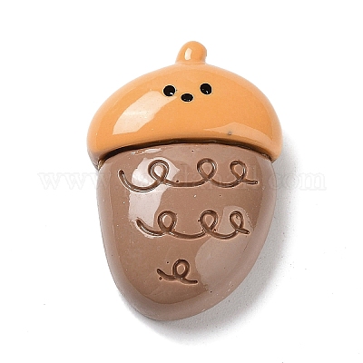 Кабошоны из непрозрачной смолы на осеннюю тематику CRES-A055-01E-1