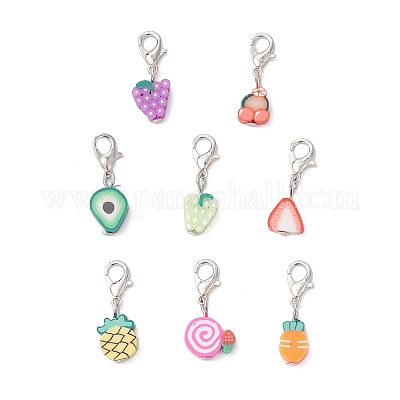 Кулон из полимерной глины ручной работы HJEW-JM04027-01-1