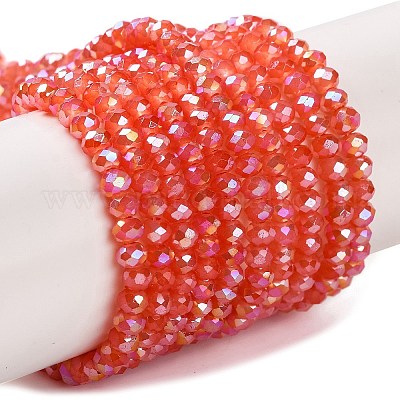 Запекание гальванических нитей стеклянных бусин DGLA-A039-J8mm-BM-1