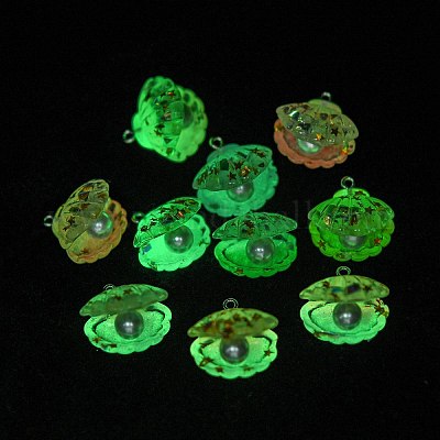 Подвески из светящейся прозрачной смолы RESI-E054-03P-1