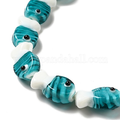 Бусы лэмпворк ручной работы LAMP-G154-07D-1