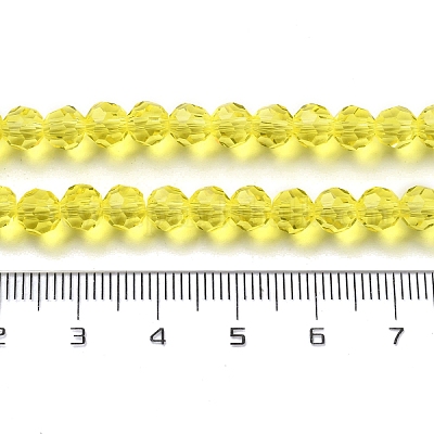 Прозрачные стеклянные бусины X-GLAA-G013-6mm-68-1