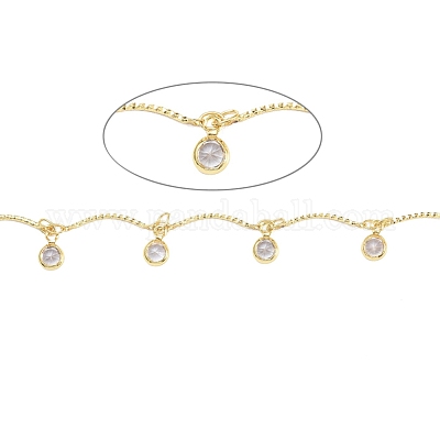 3.28 фут ручной работы из латунных звеньев цепи X-CHC-I006-11A-G-1