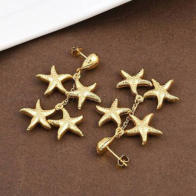 Серьги-гвоздики из нержавеющей стали 304 EJEW-P325-05F-G-1