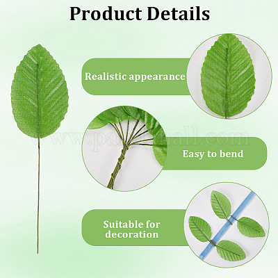 200шт. искусственные листья из шелковой ткани AJEW-CN0004-07A-1