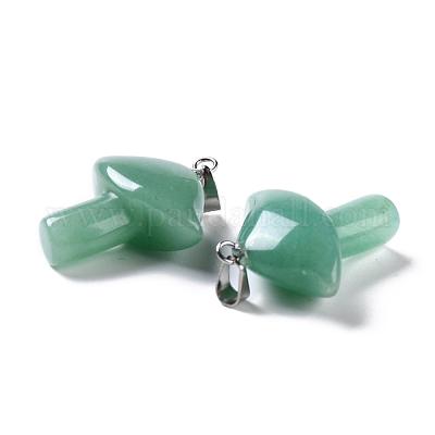 Естественный зеленый авантюрин подвески G-R480-02A-1