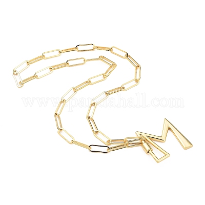 Ожерелья с подвеской-карабином из латуни NJEW-JN03011-04-1