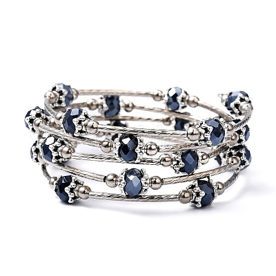 Мода обертку браслеты BJEW-JB00628-10-1