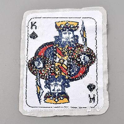 Компьютеризированная вышивка тканью утюжок на / шить на заплатках DIY-WH0530-98B-1