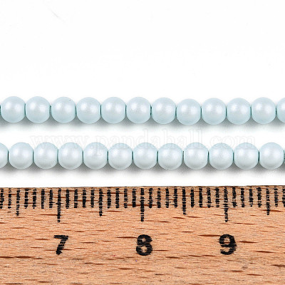 Выпечка из окрашенного перламутрового стекла жемчужные бусинки HY-N002-3mm-B01-1