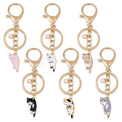 6 шт. брелки из эмалированного сплава KEYC-DC00037-1