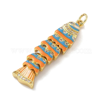 Латунные микропаве прозрачные подвески с фианитом KK-B155-19G-04-1