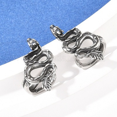 Серьги-гвоздики из нержавеющей стали 316&nbsp;AJEW-C044-08B-AS-1