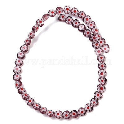 Ручной работы millefiori стеклянные бусины нитки LAMP-G166-15F-1