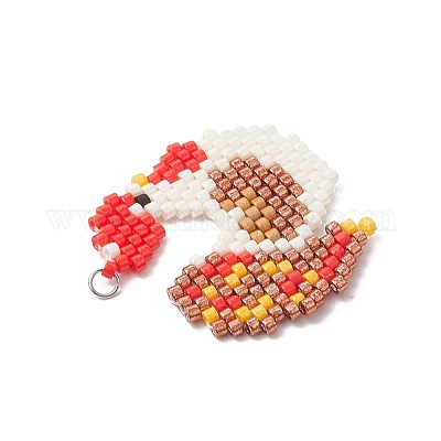 Подвески из стеклянного бисера ручной работы PALLOY-MZ00748-02-1