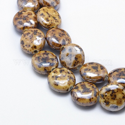 Бусины из экологически чистого фарфора ручной работы PORC-P027-B07-1