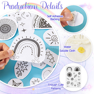 64 узор из нетканого материала DIY-TAC0100-003-1