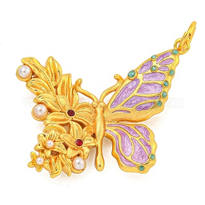 Подвески из латуни с эмалью в стойку KK-Z054-4G-02-1