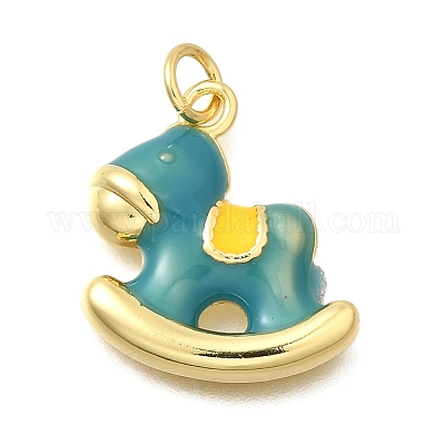 Латунь эмаль подвески KK-Z093-21G-1