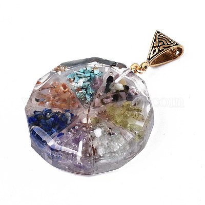 Подвески из прозрачной эпоксидной смолы RESI-T049-05-1