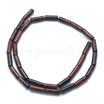 Натурального красного дерева обсидиана бисер нитей G-F631-D01-1
