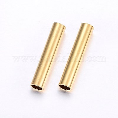 Трубчатые бусины из нержавеющей стали 304&nbsp;STAS-O098-07G-05-1