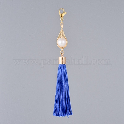 Полиэстер кисточки большие подвески HJEW-JM00370-02-1