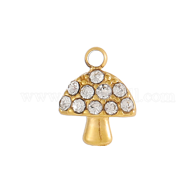 Подвески из нержавеющей стали 304 с кубическим цирконием STAS-OY004-03G-1